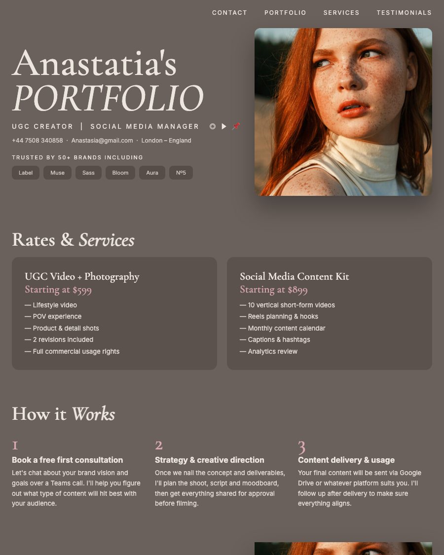 Plantilla Anastatia UGC