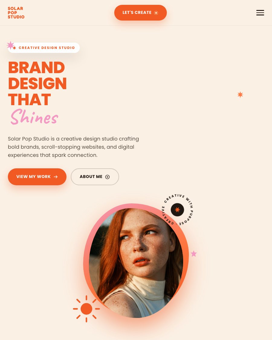 Plantilla Solar Pop Studio